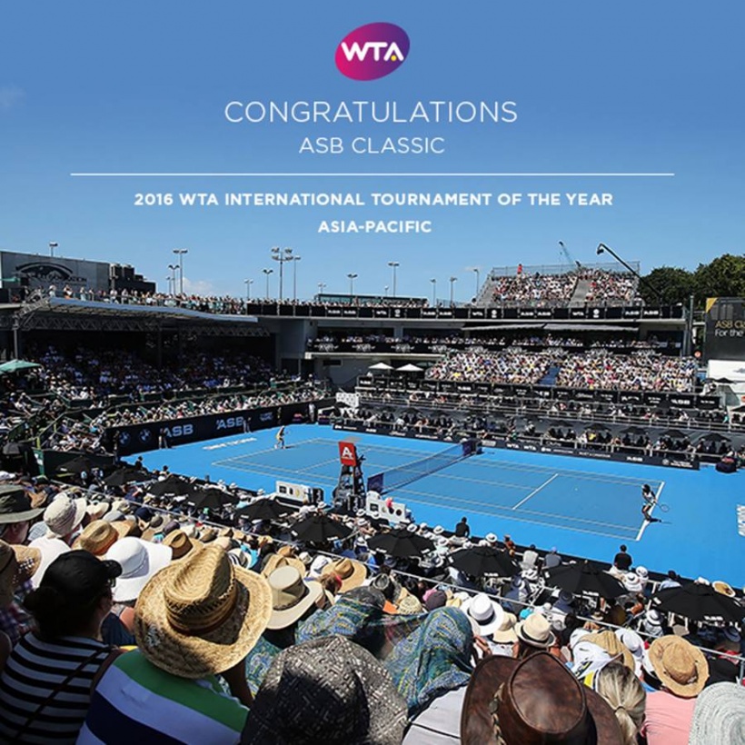 Turnir ASB Classic je bil letos že četrtič izbran za WTA International turnir leta!