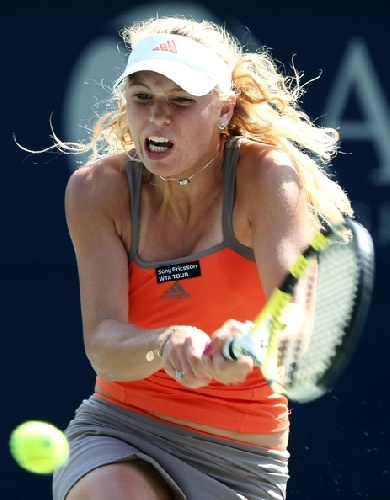 Caroline Wozniacki v akciji