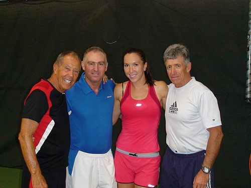 Pat Etcheberry je prvi z desne. Povsem levo je Nick Bollettieri