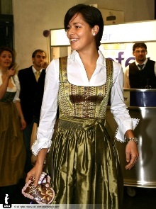 Ana Ivanović, prva nosilka turnirja v Linzu, v njihovi narodni noši