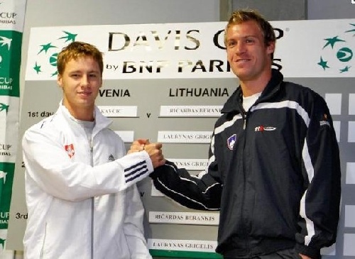 Ričardas Berankis in Grega Žemlja
