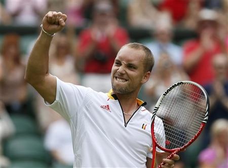 Steve Darcis s stisnjeno pestjo!
