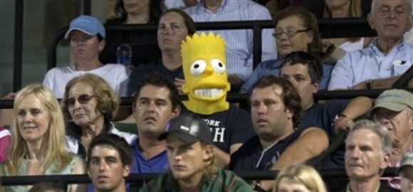 Đokovićevo serijo zmag z zanimanjem spremlja tudi Bart Simpson :-)