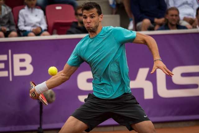 Grigor Dimitrov je imel v prvih dveh krogih ogromno dela, da je napredoval.  Foto:SkiStar Swedish Open / Oscar Midelund