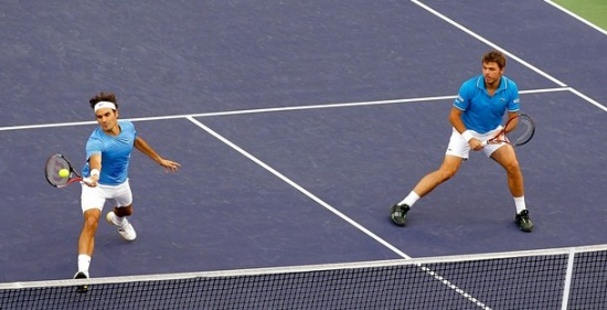Federer in Wawrnika imata v dvojicah razmerje 10-3, še prej pa se bosta v posamični konkurenci četrtfinala udarila med seboj