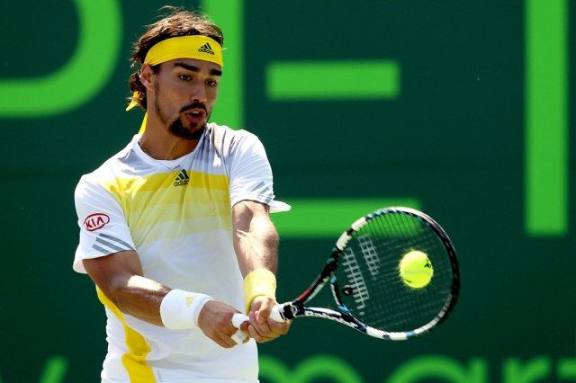 Fabio  Fognini je prišel do največje zmage v karieri. Izločil je 4. nosilca Tomaša  Berdycha