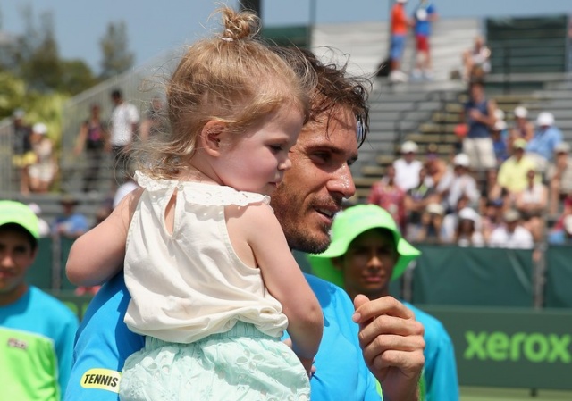 Tommy Haas s hčerko Valentino
