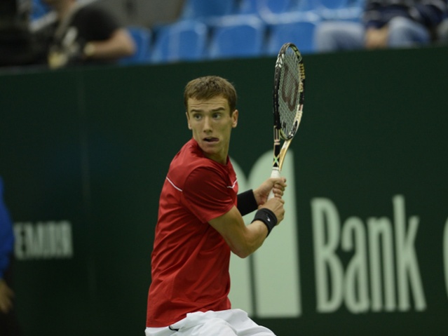 Andrej Kuznjecov (na sliki)  ni bil kos Carlosu Berlocqu