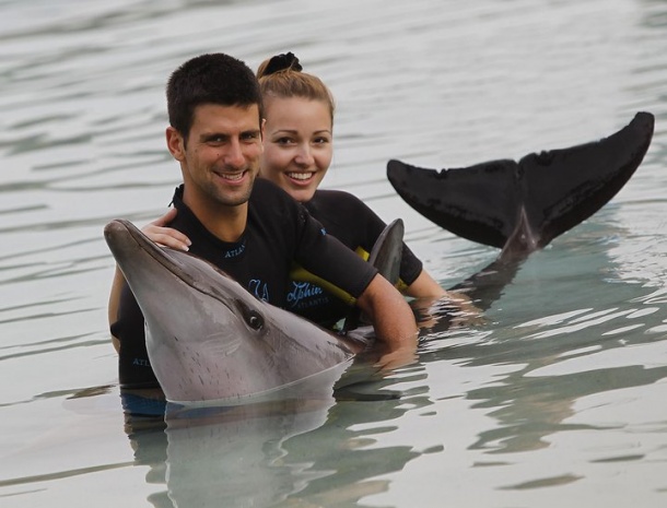 Nole in Jelena uživata!