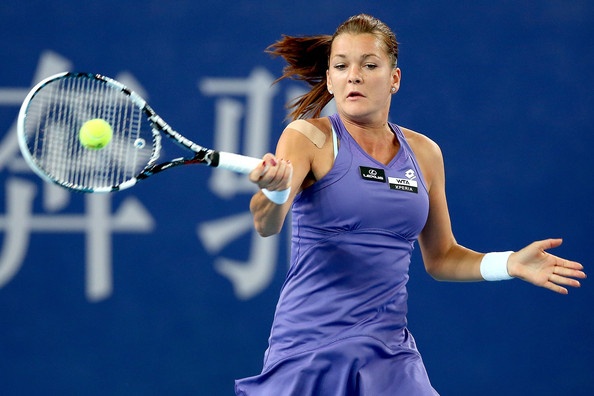 Agnieszka Radwanska je imela kar nekaj težav v sredo na WTA premier turnirju v Pekingu