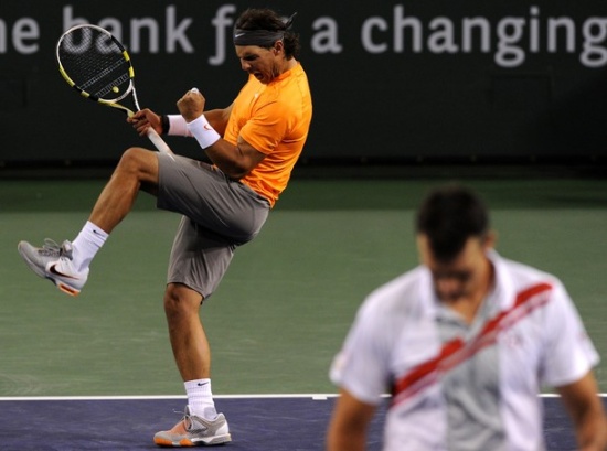 24-letni Nadal se je tako veselil vstopa v polfinale Indian Wellsa