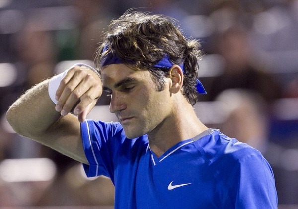 Roger Federer je tretjič izgubil s Tsongo (drugič zapored) od sedmih medsebojnih dvobojev