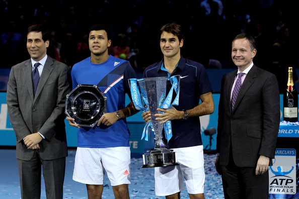 Na zadnjem teniškem turnirju sezone ATP World Tour Finals sta v finalu igrala Jo-Wilfried Tsonga in Roger Federer