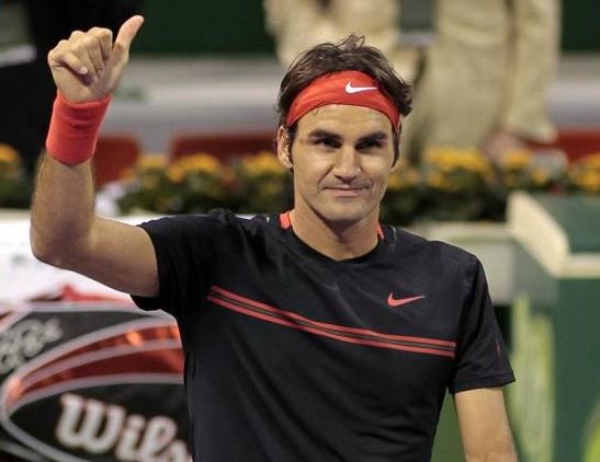 Roger Federer je bil pričakovano boljši od Žemlje v 2. krogu ATP turnirja v Dohi