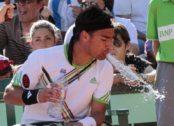 Fabio Fognini je udeleženec 4. kroga OP Francije, kar ni najboljša napoved za naše tenisače, ki se bodo julija v pokalu Davis pomerili z Italijani