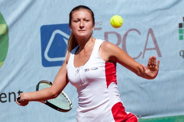 Dalila Jakupovič se ni proslavila na ITF turnirju v Italiji.   Foto: Facebook-Bagnatica