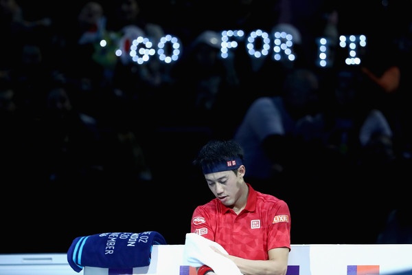 Keji Nišikori je bil nebogljen v polfinalu ATP World Tour Finalsa.