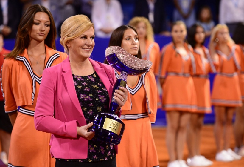 Hrvaška predsednica je imela v zadnjem mesecu kar veliko opravka s športnimi tekmovanji