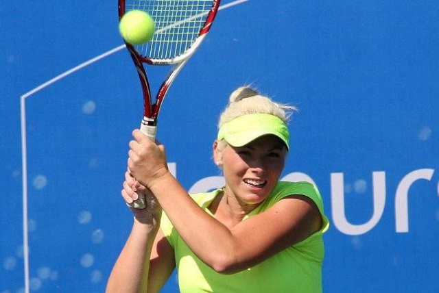 Tadeja Majerič se je ustavila v četrtfinalu ITF turnirja v Johannesburgu.   Foto: Reg Caldecott