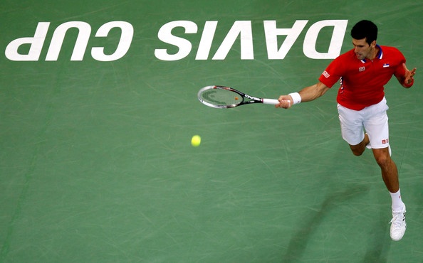 Novak Djokovič bi z zmago nad Berdychom finale Davisovega pokala popeljal v peti dvoboj