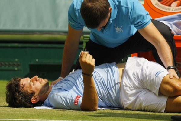 Philipp Petzschner zaradi poškodbe hrbta ni zmogel do konca odigrati finala