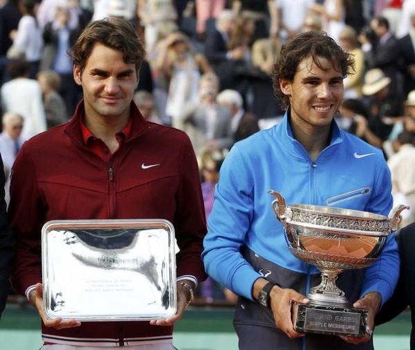 Rafael Nadal in Roger Federer imata skupaj 26. lovorik s turnirjev za grand slam