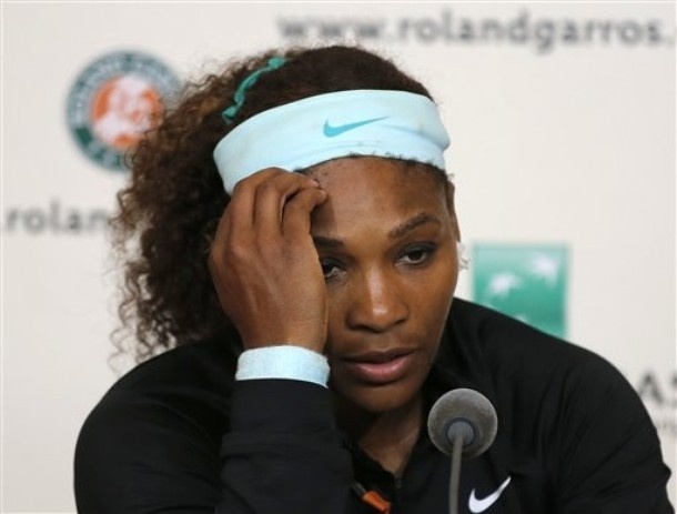 Serena Williams je v Pariz prišla s 17. zaporedno dobljenimi dvoboji na pesku. Razočaranje po porazu je bilo veliko
