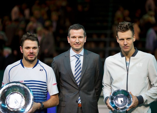 Finalista prvega letošnjega ATP turnirja serije 500 v Rotterdamu, Stan Wawrinka in Tomaš Berdych