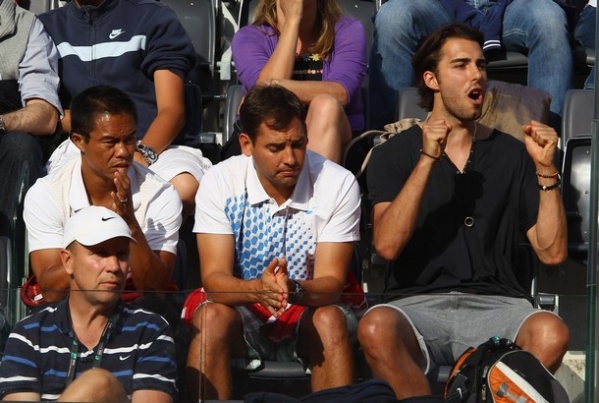 Slovenski košarkar (Saša Vujačič) in zaročenec Marije Šarapove je bil lahko več kot zadovoljen s končnim rezultatom