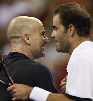 FOTO: Pete Sampras spet premagal Andreja Agassija!