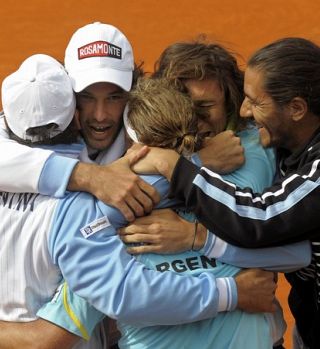 Požar na treningu argentinskih tenisačev