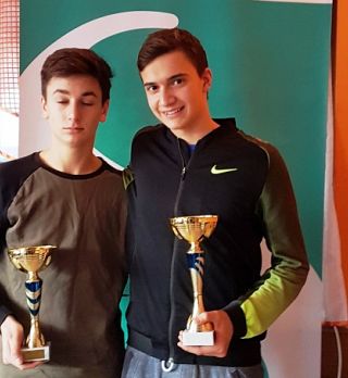 Ana Zala Vovk in Lazar Miličevič zmagovalca turnirjev TS do 16 let