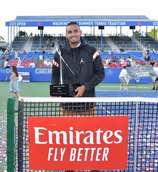 Nick Kyrgios je bil nedotakljiv v Washingtonu