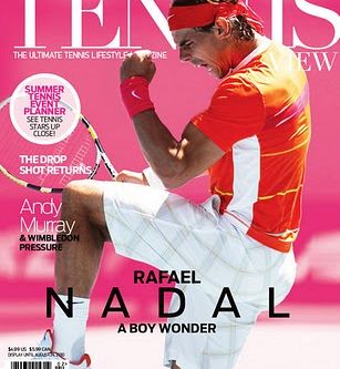 Tudi veliki Rafael Nadal na naslovnici revije!