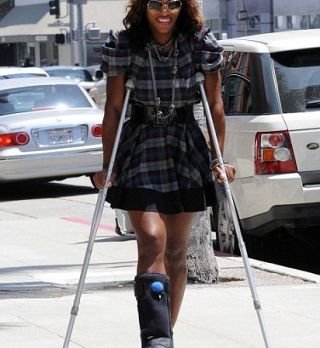FOTO! Serena Williams tako kot Valentino Rossi z berglami!