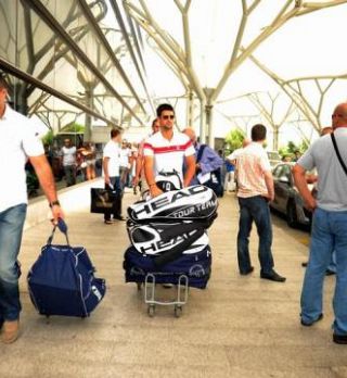 FOTO! Srbi prispeli v Split, Janko Tipsarevič se je poročil!