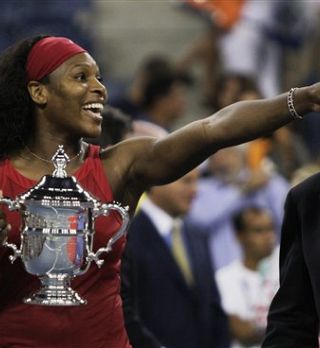 Super Serena Williams v sliki na OP ZDA