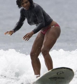 Serena Williams deska na Havajih