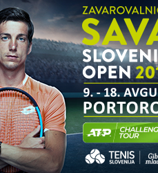 Aljaž Bedene 1. nosilec turnirja Zavarovalnica Sava Slovenia Open v Portorožu