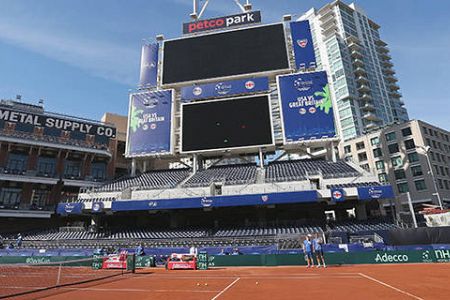 FOTO! Andy Murray navdušen nad San Diegom, prizoriščem Davisovega pokala!