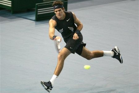 Del Potro je imel lahko delo, naprej tudi Djoković