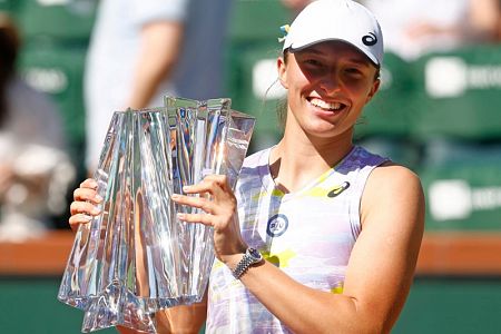 Iga Swiatek po Dohi slavila še v Indian Wellsu in prišla na 2. mesto WTA lestvice