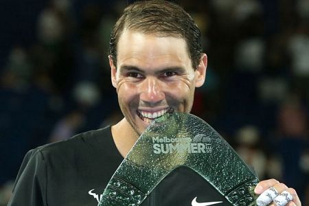 Rafa Nadal slavil v Melbournu brez izgubljenega niza