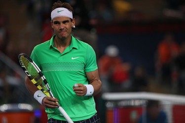 FOTO! Rafael Nadal z novo kombinacijo oblačil do zmage.