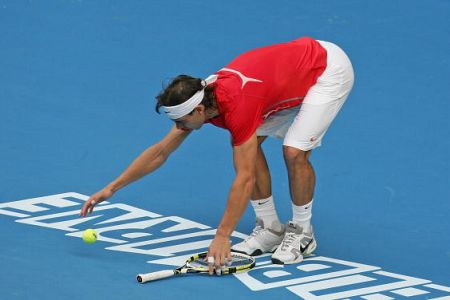 VIDEO! Španski teniški matador Rafael Nadal, že veselo trenira v Rod Laver areni!