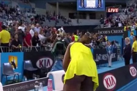 VIDEO: Venus Williams na OP Avstralije igra brez spodnjih hlačk?