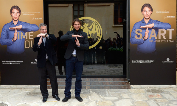 Rafael Nadal in direktor podjetja Bacardi Iberia Jose Manuel Barcelo